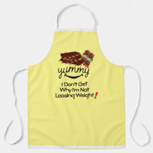 Cool BBQ Lover Griller Funny Weight Loss Spoof Apron