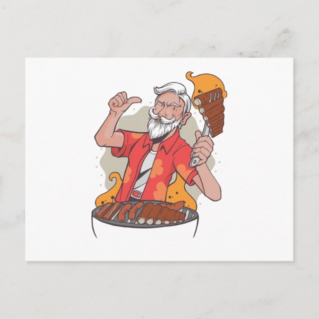 Cool BBQ Postcard (Front)