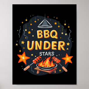 Cool Bbq Under Stars Costume For Boys And Girls  Poster