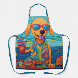 Cool Beach Dog Apron