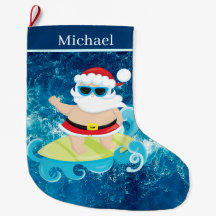 cool Beach surfing Santa Small 