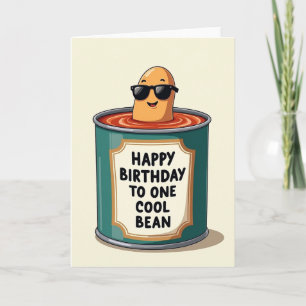 Cool Bean Birthday Message Card