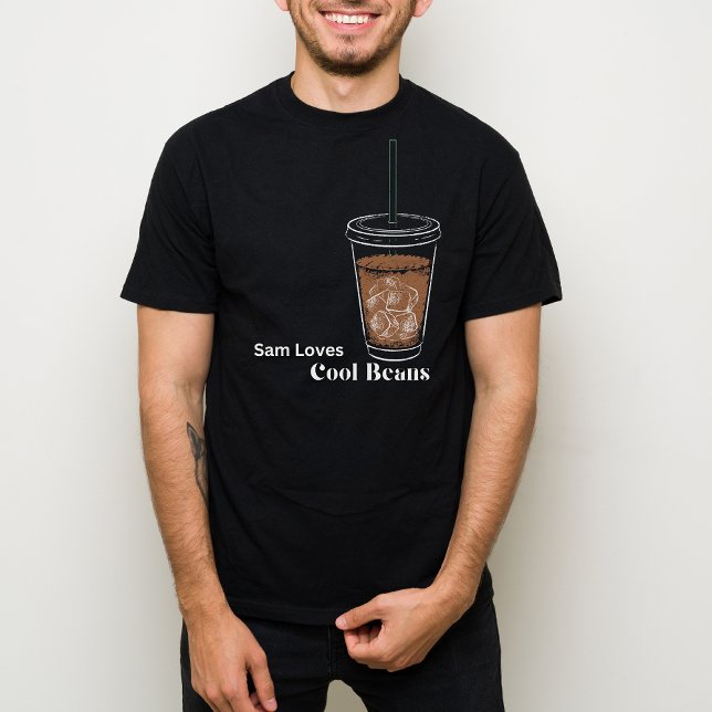 Cool Beans Iced Coffee Lover Sketch Graphic T-Shirt (Creator Uploaded)