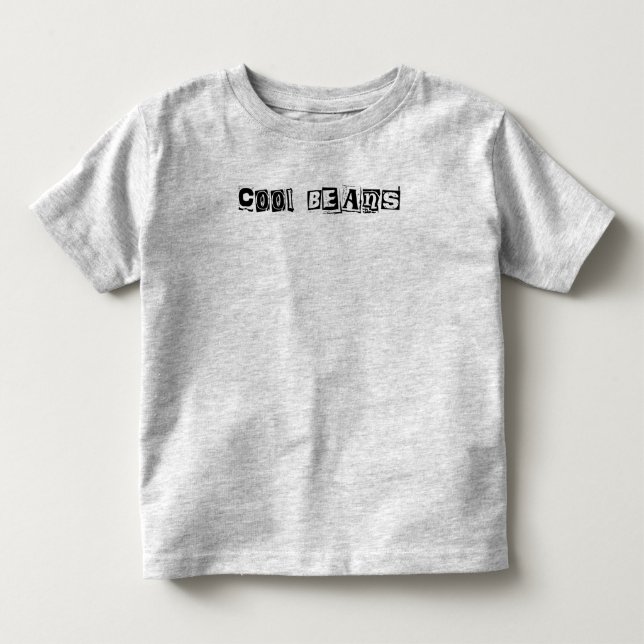 Cool Beans Toddler Fine Jersey T-Shirt (Front)