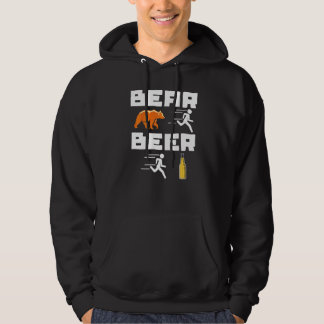 Cool Bear Beer Drinking Statement Party Festival Hoodie