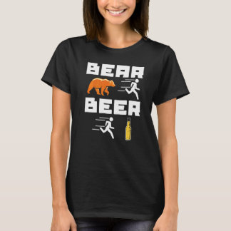 Cool Bear Beer Drinking Statement Party Festival T-Shirt