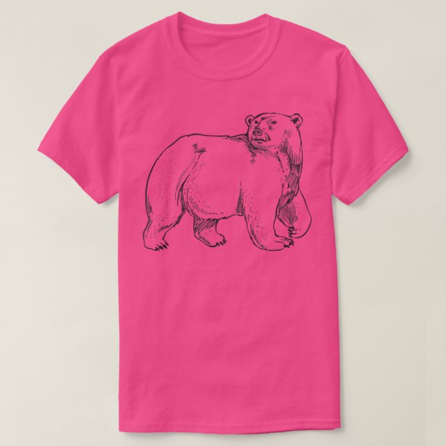 Cool Bear Grizzly Bears Zoo Animal Bears Lovers  T-Shirt (Design Front)