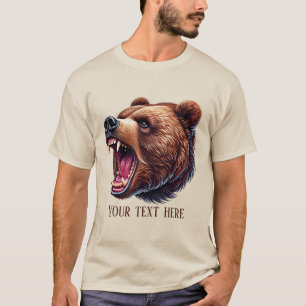 Cool bear lovers customizable T-Shirt