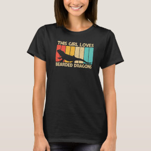 Cool Bearded Dragon For Girls Kids Reptile Lizard T-Shirt