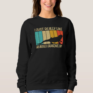 Cool Bearded Dragon For Men Women Reptile Lizard Sweatshirt