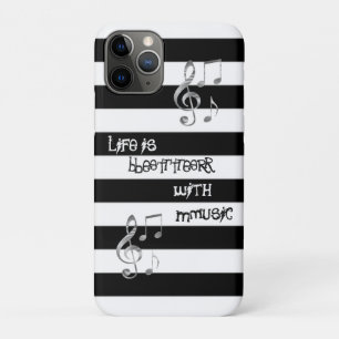 Cool Beautiful Bleck-White Music Case-Mate iPhone Case