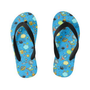 Cool beautiful space astronaut kid's jandals