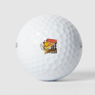 Cool Bee Loves Pizza Puns Golf Balls
