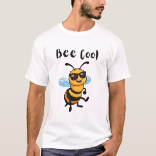Cool Bee Sunglasses Funny Insect T-Shirt