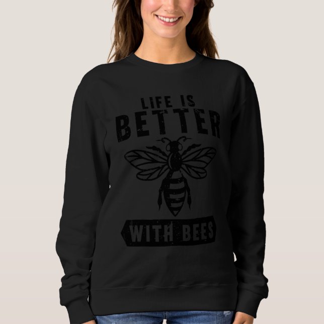 Cool Beekeeping For Men Women Honey Bee Hive Bee   Sweatshirt (Front)