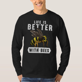 Cool Beekeeping For Men Women Honey Bee Hive Bee   T-Shirt