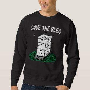 Cool Beekeeping For Men Women Honeybee Honeycomb Sweatshirt