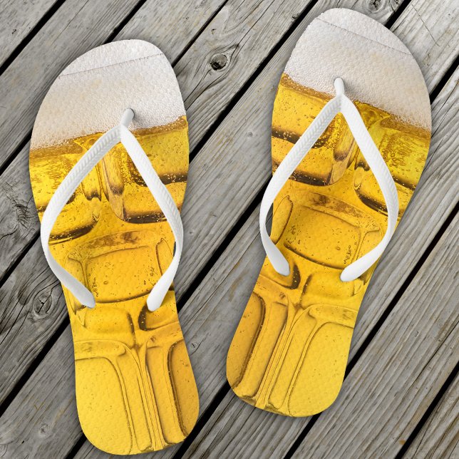 Cool Beer Glass Flip Flops (Creator Uploaded)
