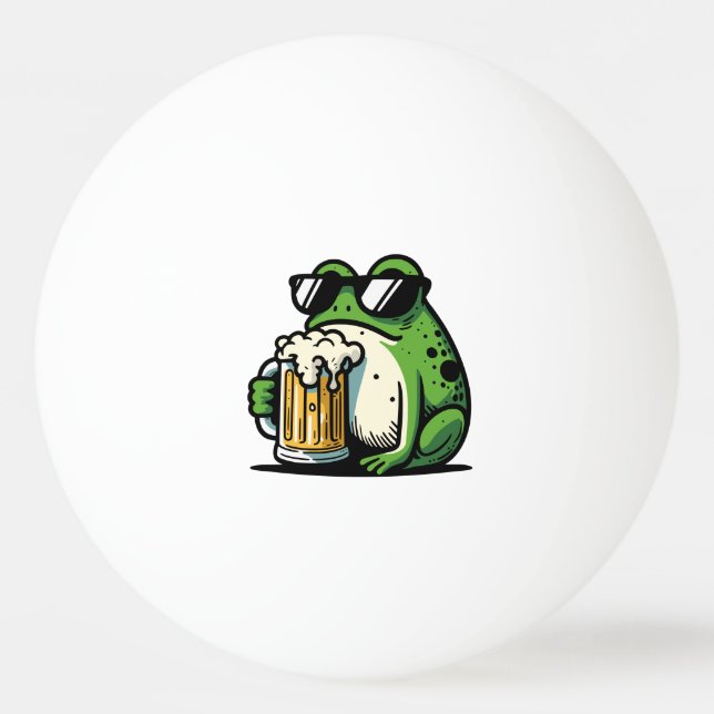 Cool Beer Ping Pong Ball (Front)
