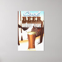 Cool Beer Served here vintage Inn poster