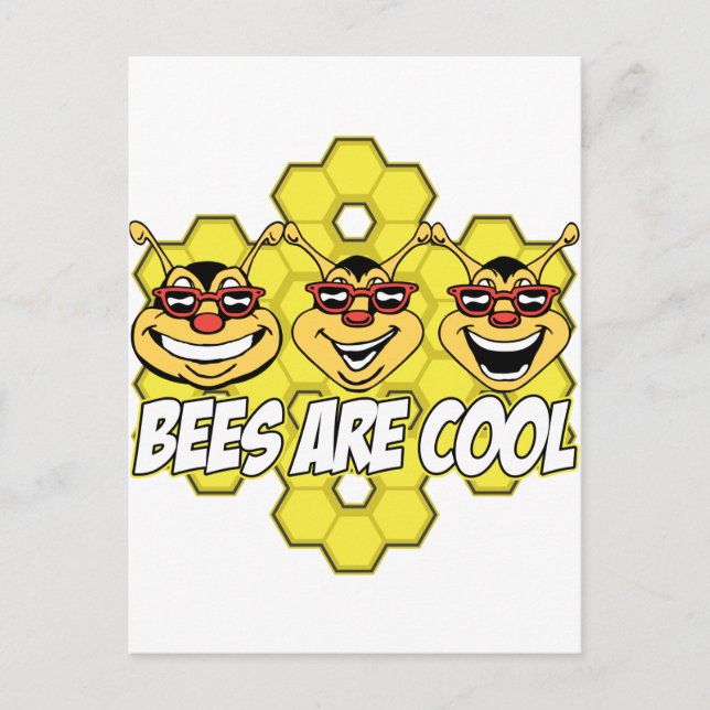 Cool Bees Postcard (Front)
