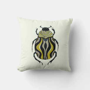 Cool Beetle Bug Art Insect Lover Cushion