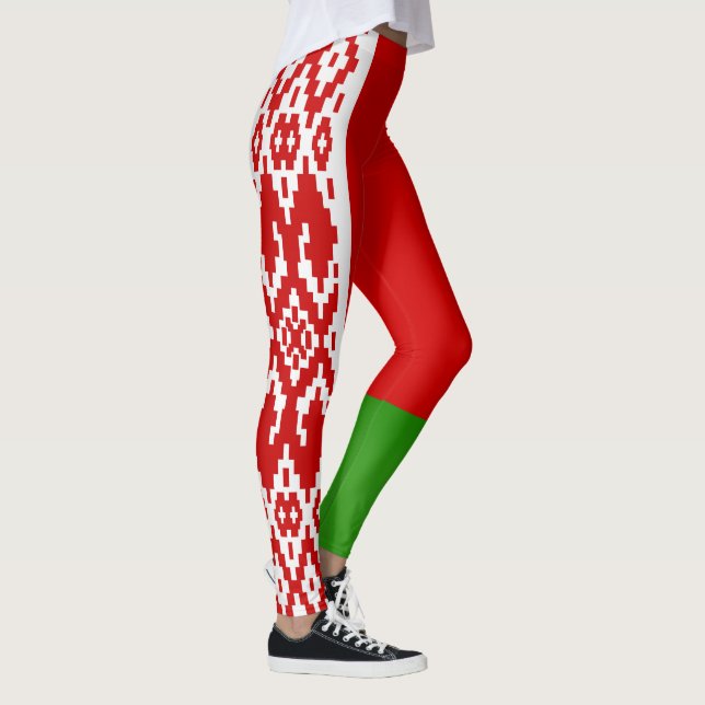 Cool Belarus Flag Fashion Leggings (Right)