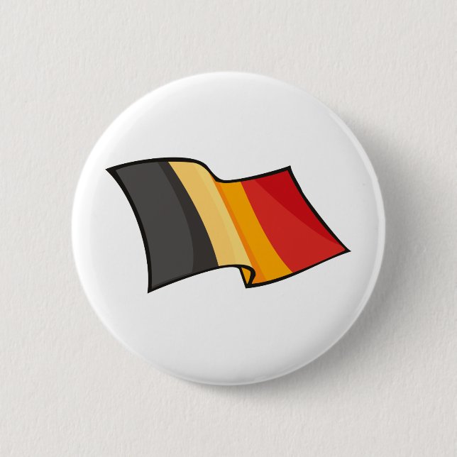 Cool Belgium Flag 6 Cm Round Badge (Front)