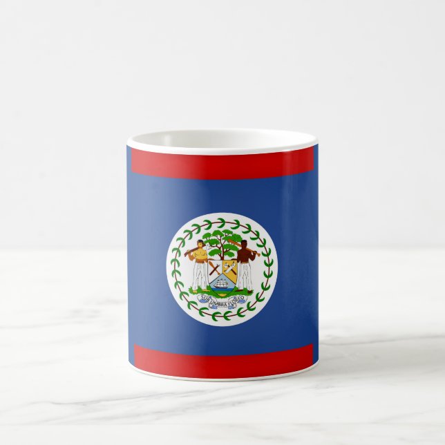 Cool Belise Flag Coffee Mug (Center)