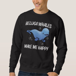 Cool Beluga Whale For Men Women Orca Whales Save T Sweatshirt