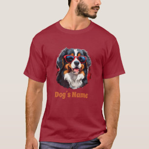 Cool Bernese Mountain Dog with Sunglasses T-Shirt