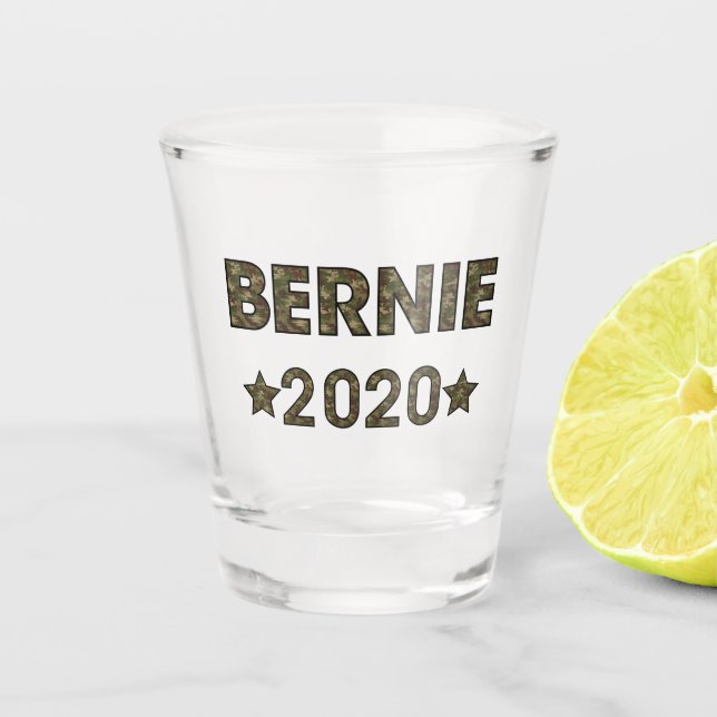 Cool Bernie Sanders 2020 Shot Glass (Front)