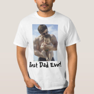 Cool Best Dad Ever Photo Men  T-Shirt