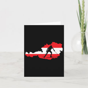 Cool Biathlon Fans Austria Skiing Card
