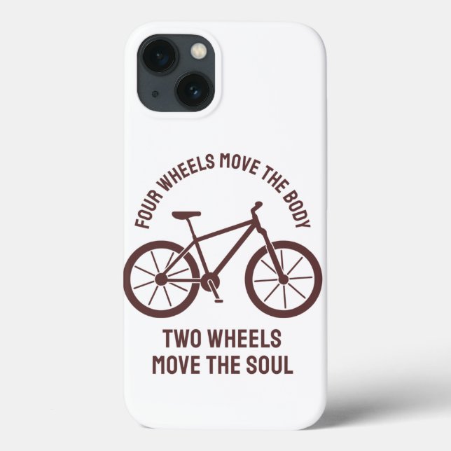 Cool bicycle Design - Tow Wheels Move The Soul Case-Mate iPhone Case (Back)