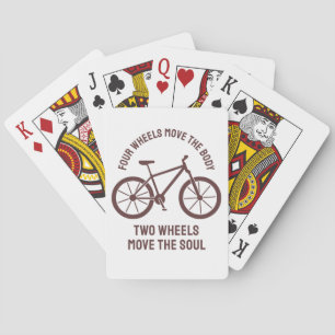Cool bicycle Design - Tow Wheels Move The Soul Playing Cards