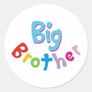 Cool Big Brother Shirt Classic Round Sticker