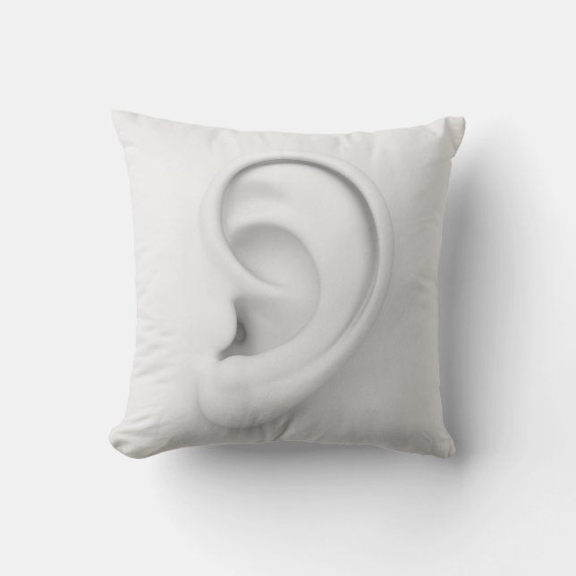 Cool Big Human Ear Doctor Cabinet Decor Cushion (Front)