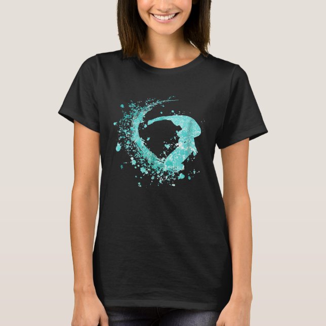 Cool Big Wave Surfing Tees Surfboard (Front)