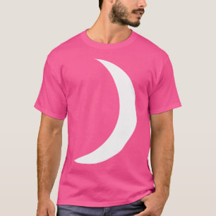 Cool Big White Crescent Moon Astronomy T-Shirt