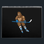 Cool Bigfoot Playing Ice Hockey Funny Squatch Calendar<br><div class="desc">Cool Bigfoot Playing Ice Hockey Funny Squatch</div>