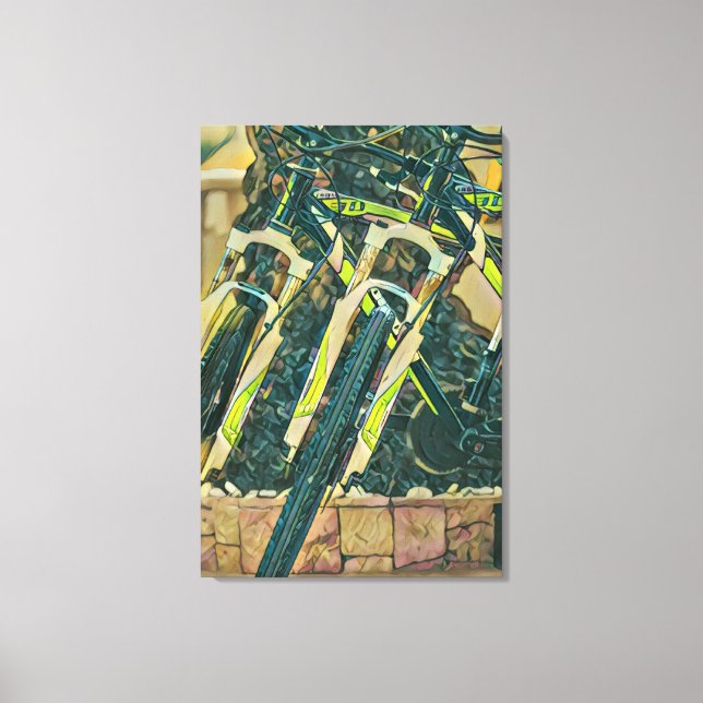 Cool bike artwork canvas print (Front)