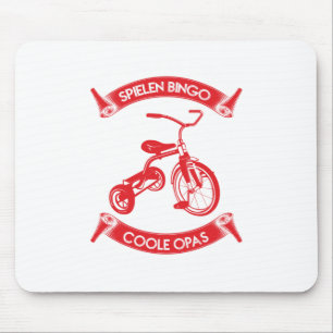 Cool Bike Design - Spielen Bingo Coole Opas Mouse Pad
