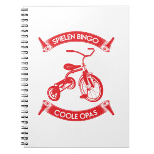 Cool Bike Design - Spielen Bingo Coole Opas Notebook