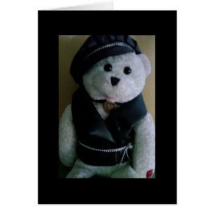 "COOL BIKER BEAR" READY TO ROCK/ROLL VALENTINE