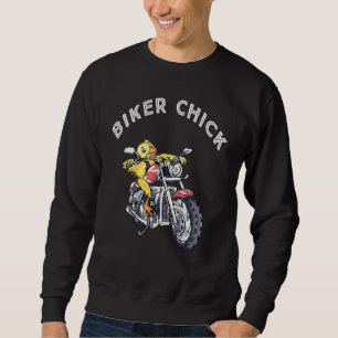 Cool Biker Chick Sweatshirt