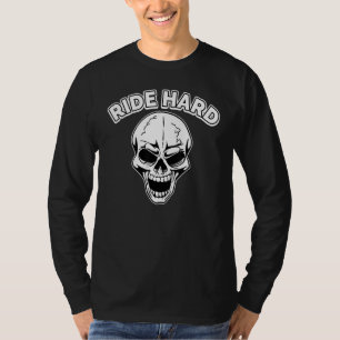 Cool Biker Ride Hard Saying Motorbike Motorcycle F T-Shirt