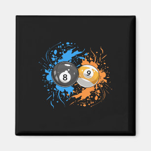 Cool Billiard For 8- Ball And 9-ball Player Magnet