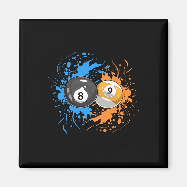 Cool Billiard For 8- Ball And 9-ball Player  Magnet (Front)