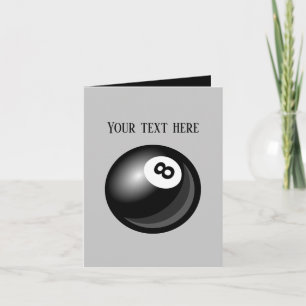 Cool Billiards add message  Card